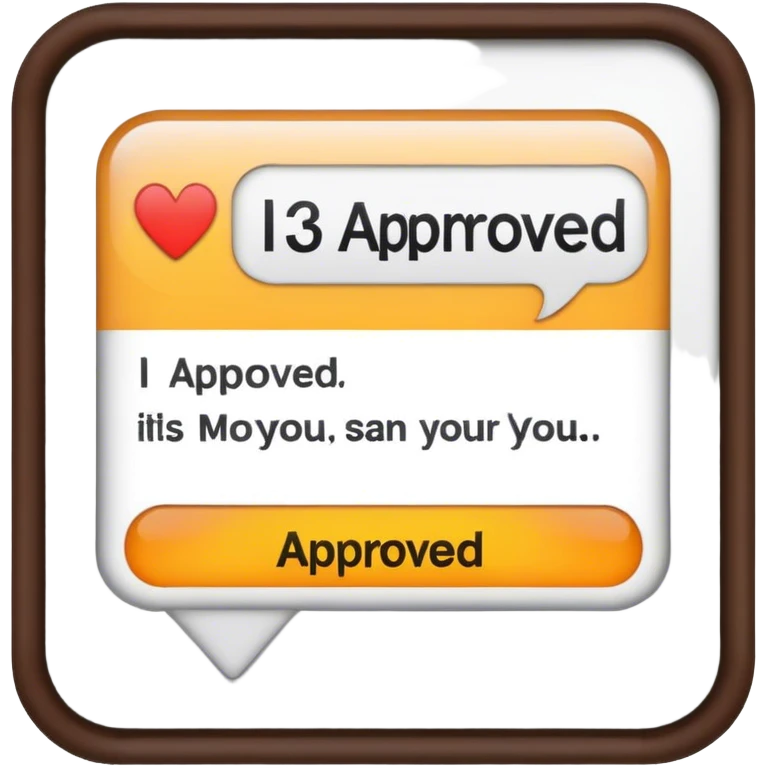 U.S. Immigration giving a text that says "I-130 Approved"  emoji