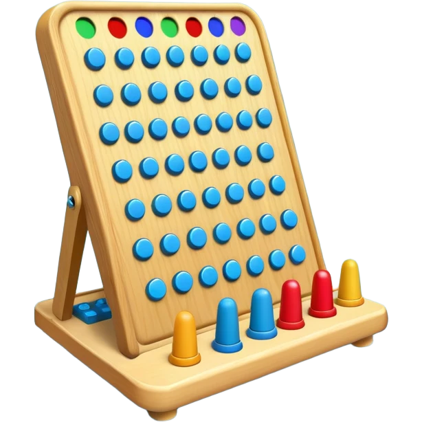 plinko board with pegs and a chip emoji
