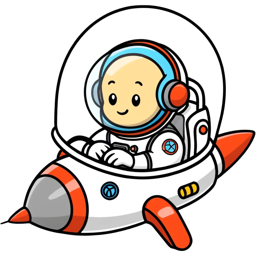 Brain in rocket ship emoji