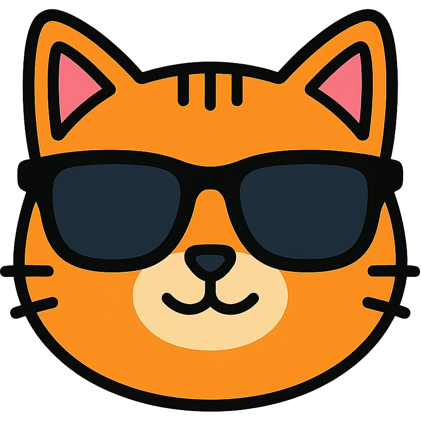 cat wearing sunglasses emoji