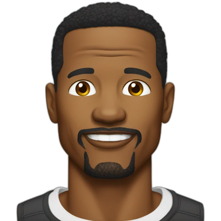 Jamie Foxx wearing t-shirt emoji