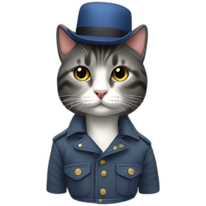 Balentiaga fashionable cat emoji