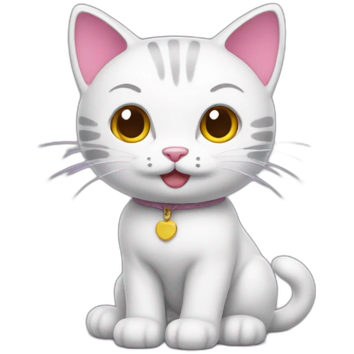 Hello kitty cat emoji
