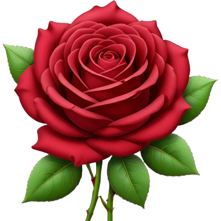 burgundy red rose emoji