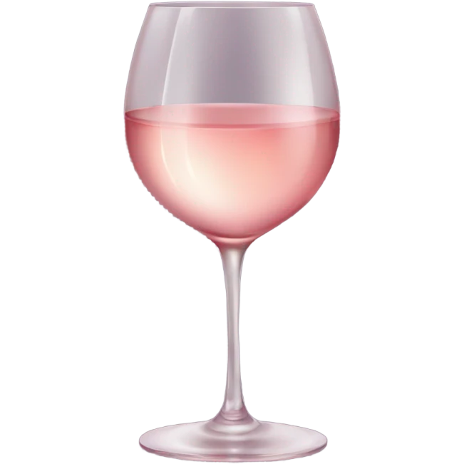 Pink rosé wine emoji