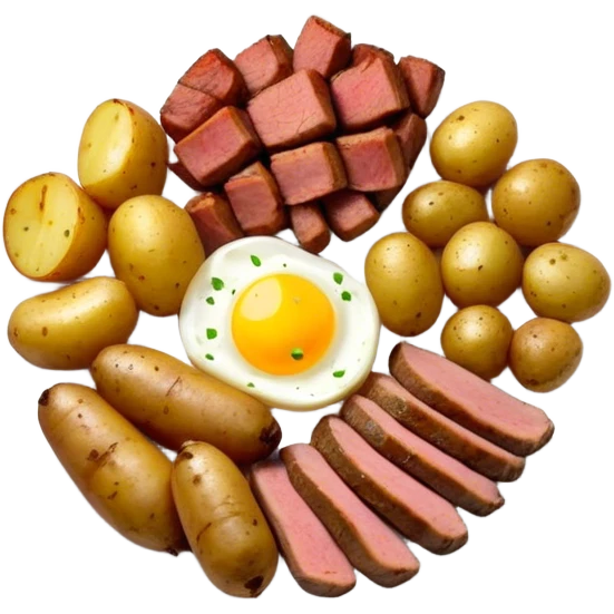 Food, meat and potatoes emoji