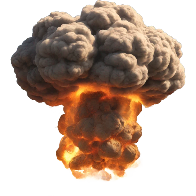 Earth exploding ￼ emoji