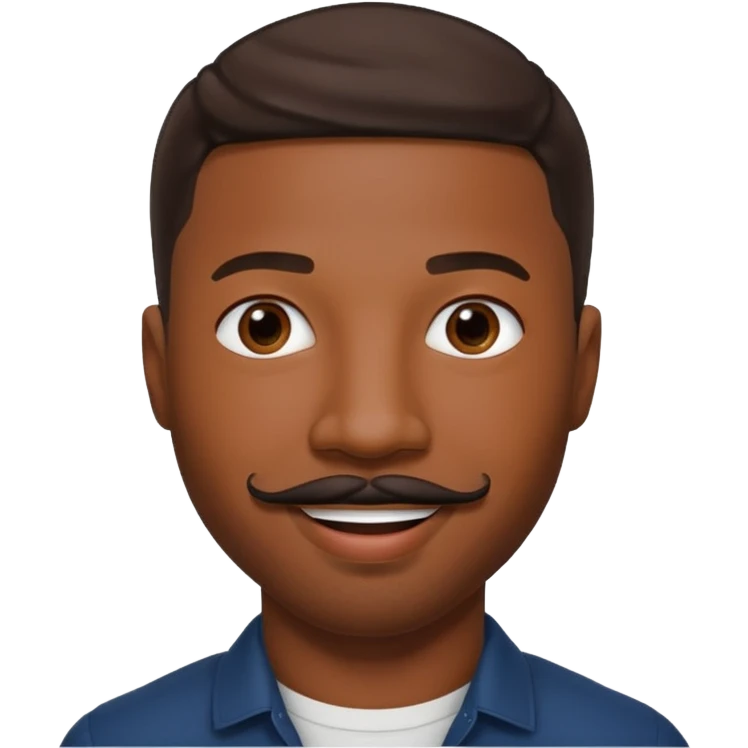 michael b jordan with mustache emoji