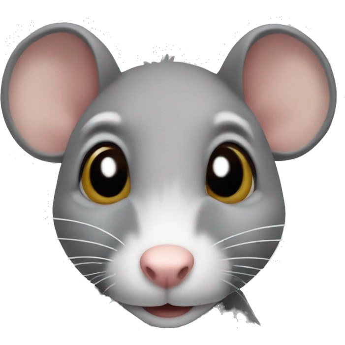 Grey little rat emoji