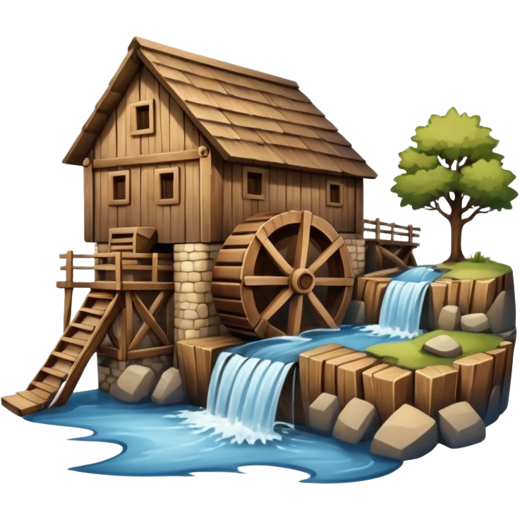 Moulin a eau emoji