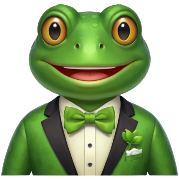 Um sapo comediante emoji