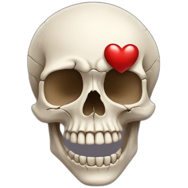 skull with heart emoji