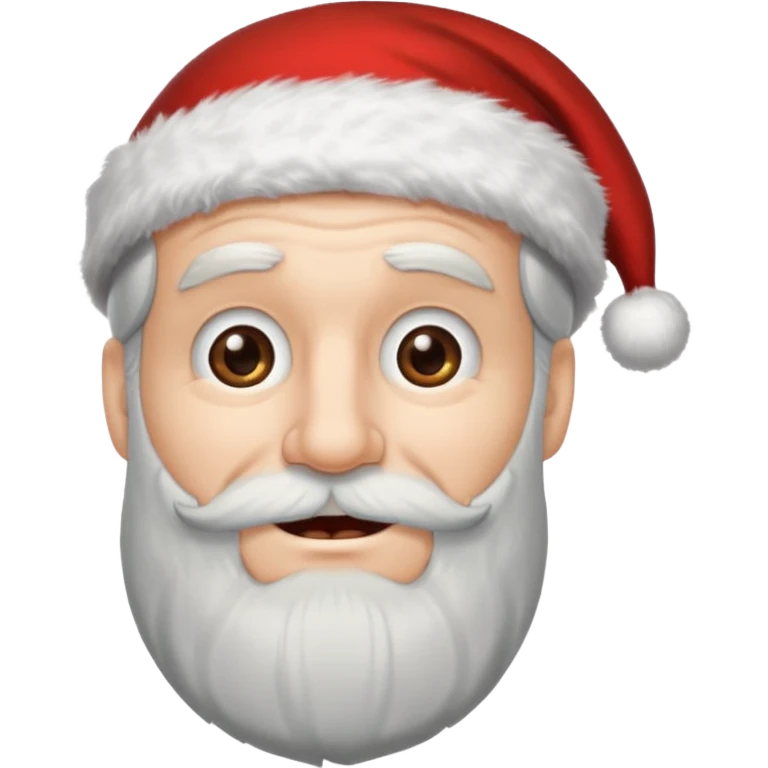 happy scrooge with Santa hat and gray beard emoji