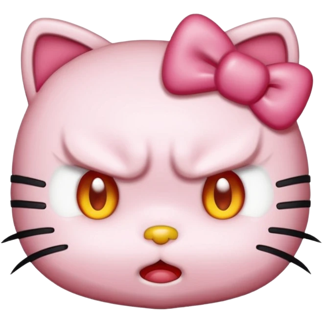 Hello Kitty als wütend aber süß  emoji
