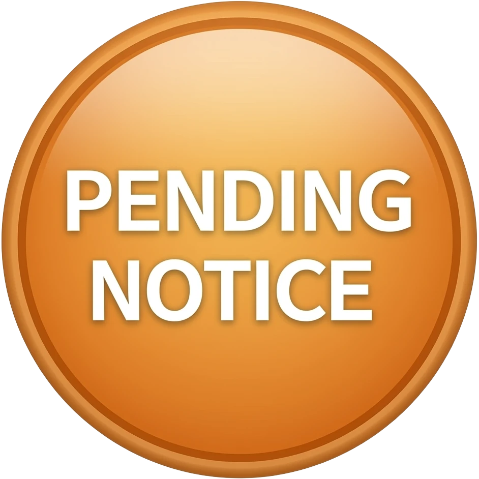 aviso pendente cor laranja emoji