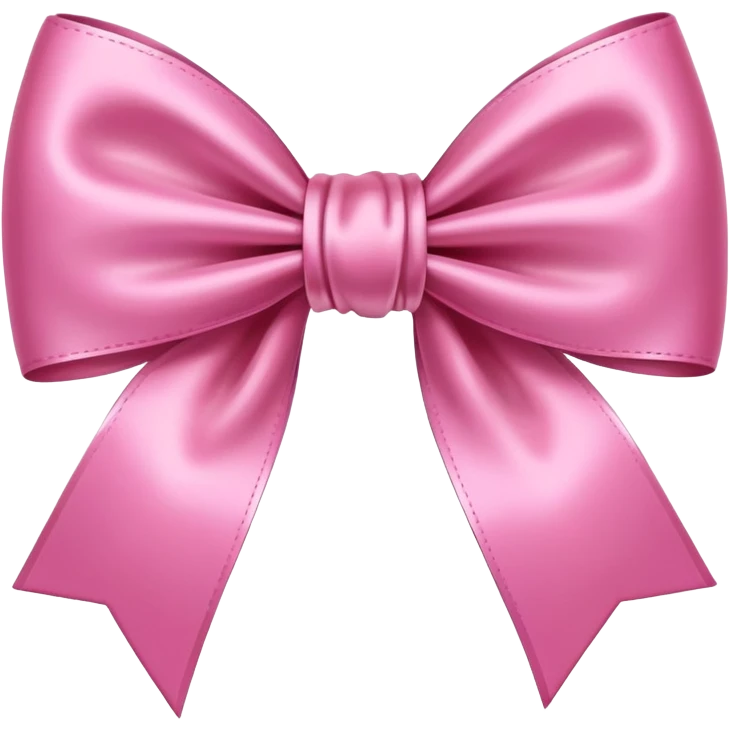 Painted pink bow emoji
