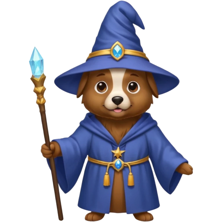 Dog wizard emoji