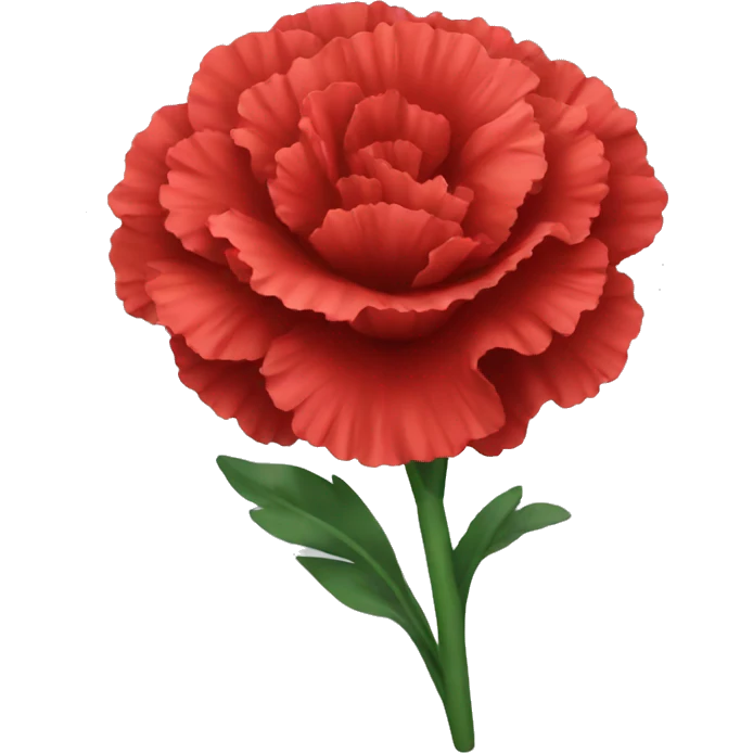 Red carnation emoji