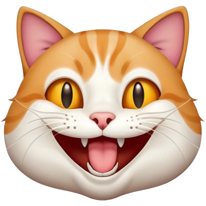 Cat laughing  emoji