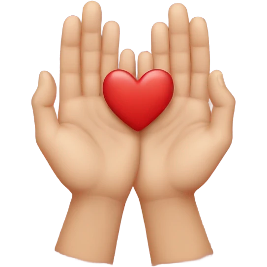 Heart hands emoji