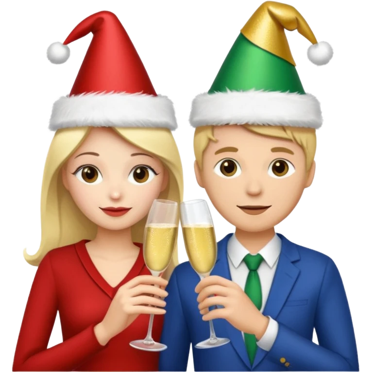 Due che si abbracciano natale emoji