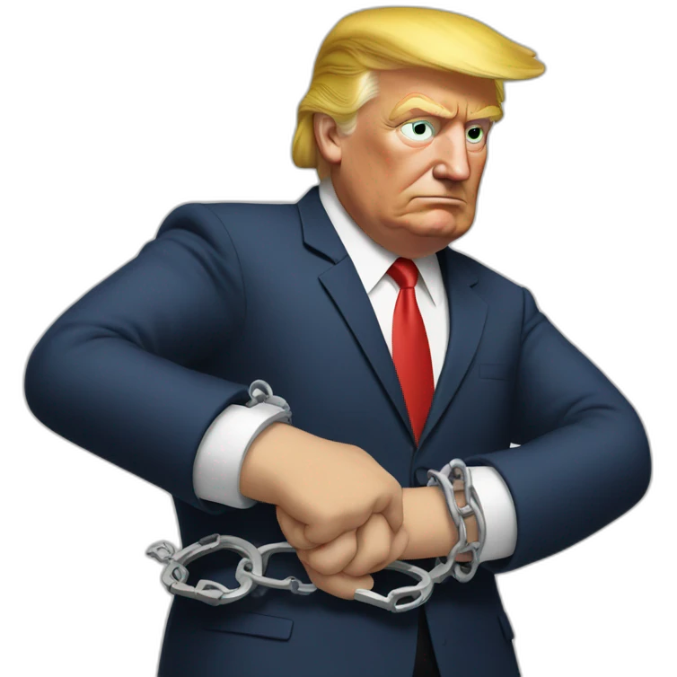 trump-in-handcuffs emoji