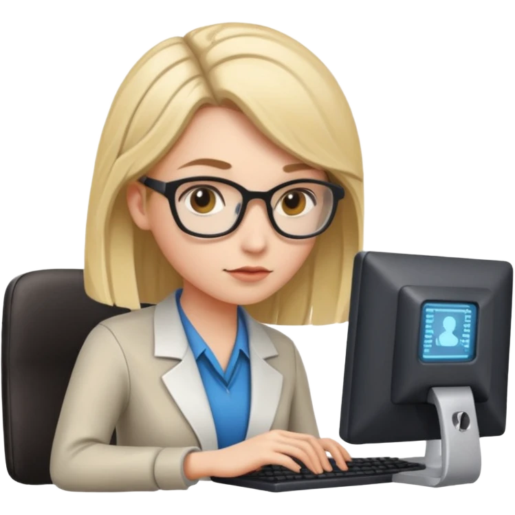 it-specialist-with-computer-and-code-female emoji