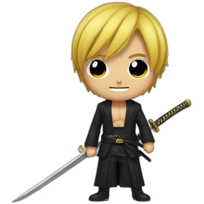 Sanji with 3 katana  emoji