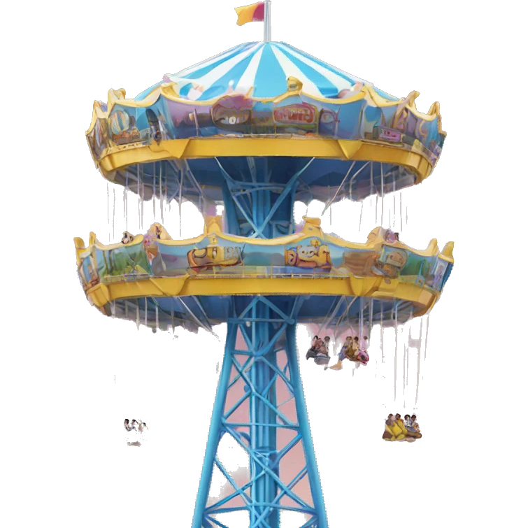 Amusement park drop tower emoji