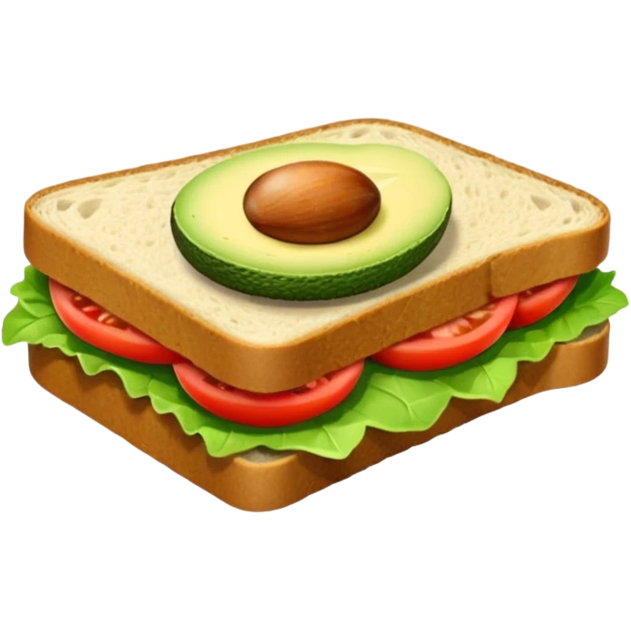 avokadolu sandiviç emoji