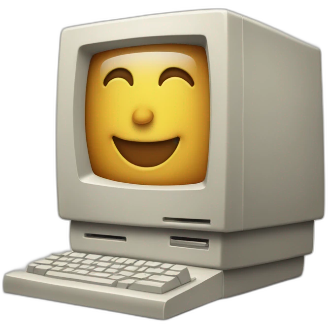 Vintage Macintosh computer  emoji
