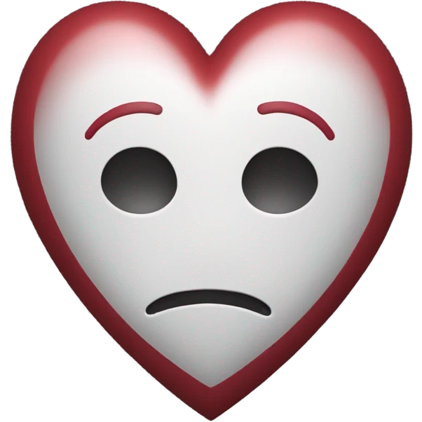 Dark red heart emoji