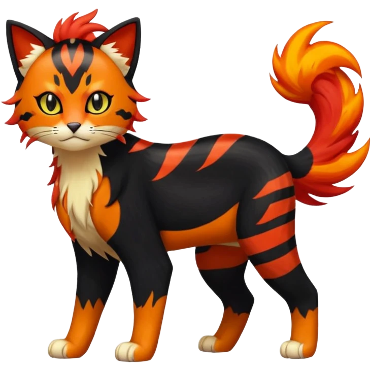 Liepard-Litten-Pokémon-fusion-creature (full body) emoji