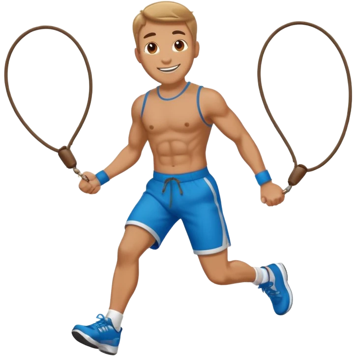 man doing jumping rope emoji