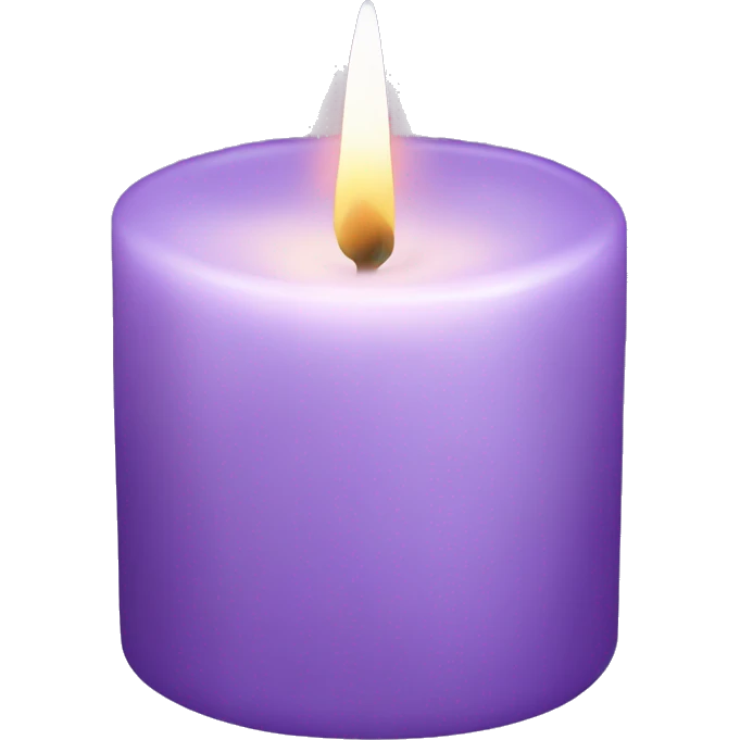 Lilac lavender candle  emoji