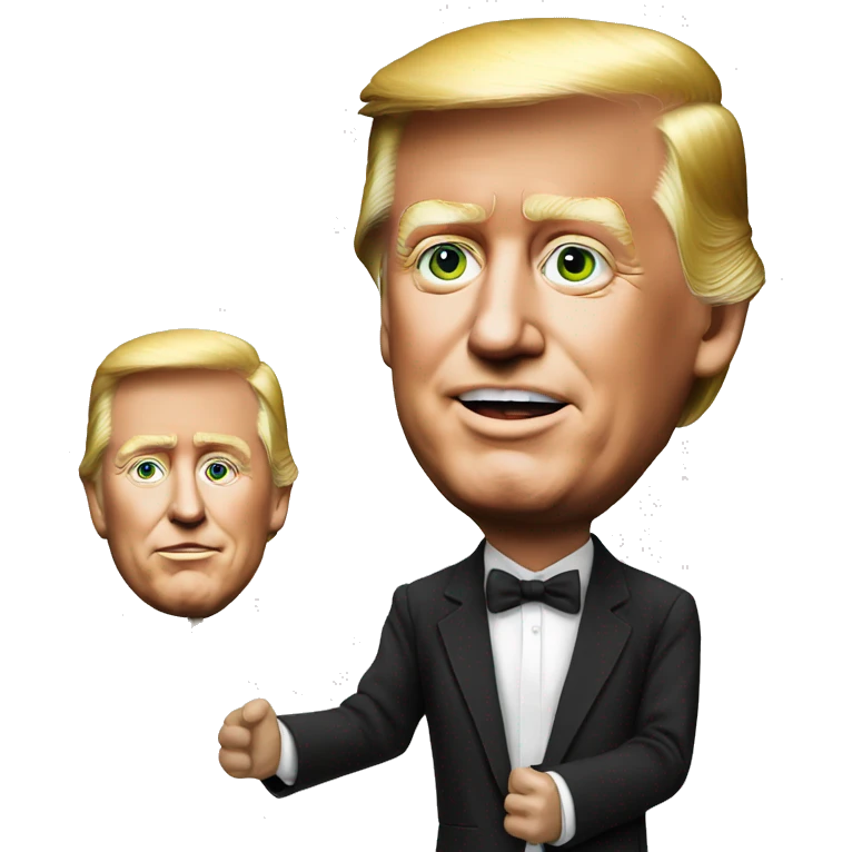  Trump stick figure marionette elon emoji