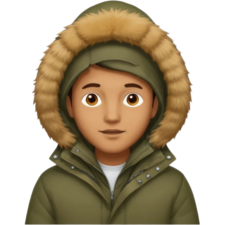 Man in parka emoji