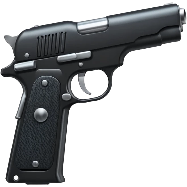 Pistola negro  emoji