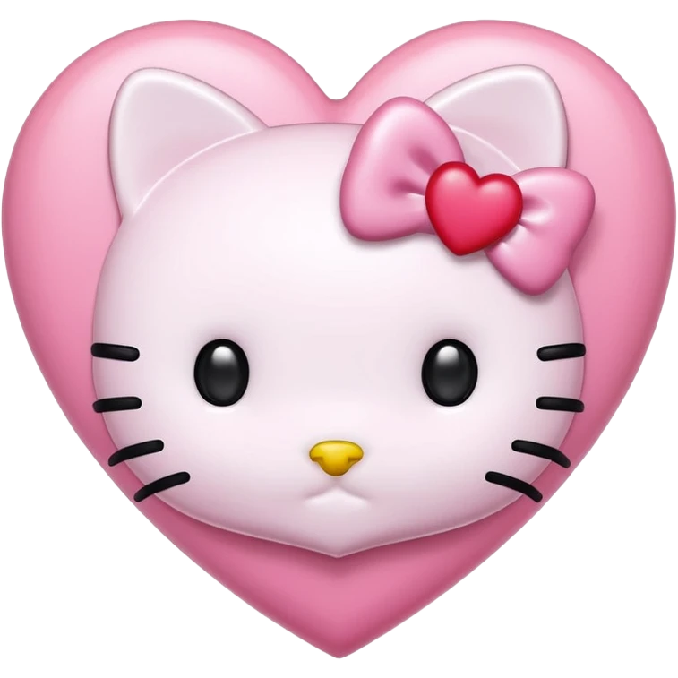 hello kitty heart emoji