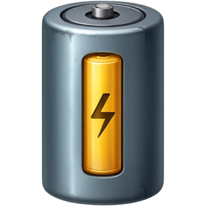 realistic big battery emoji