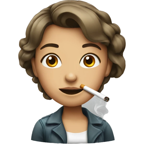 girl with cigarette  emoji