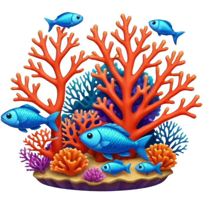 A colorful coral piece surrounded by tiny fish.


























































 emoji