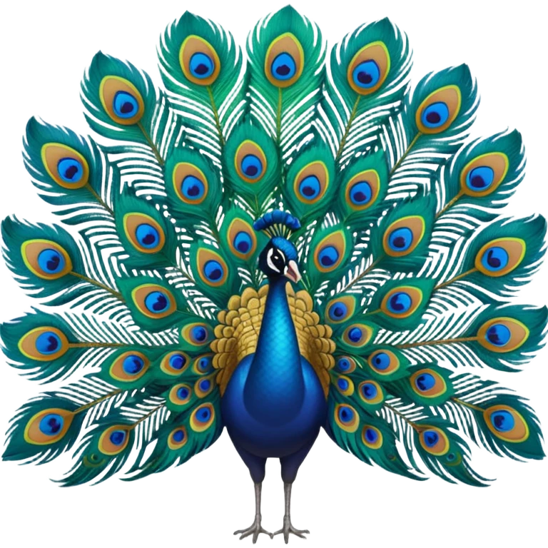 Peacock feathers emoji