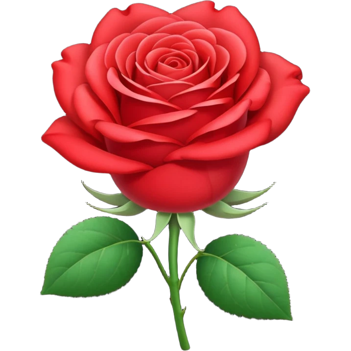 Une belle rose emoji