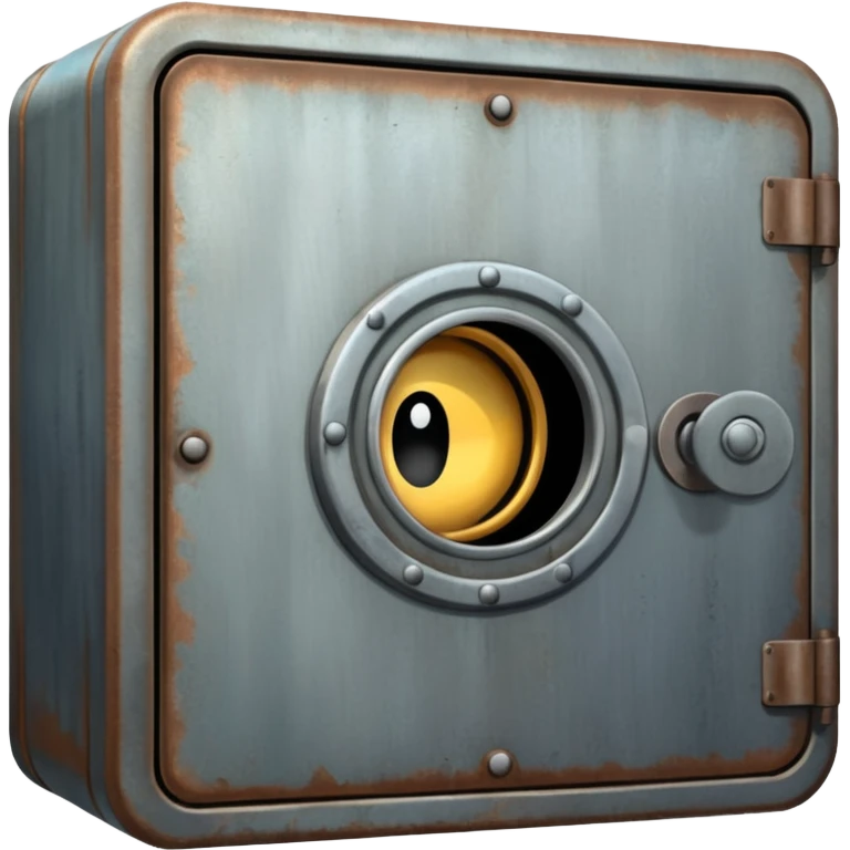 a vault with newspaper articles peeping out from inside the vault. emoji