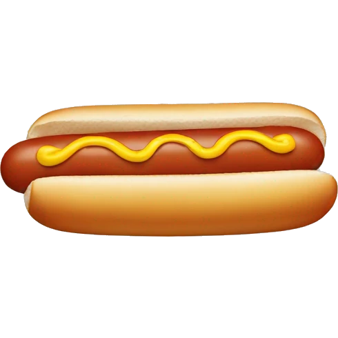 Hot dog emoji