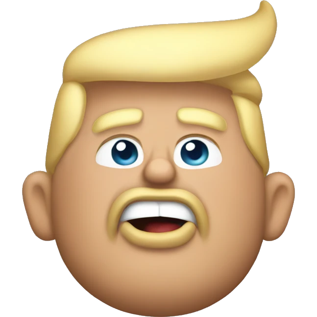 donald trump with big belly emoji