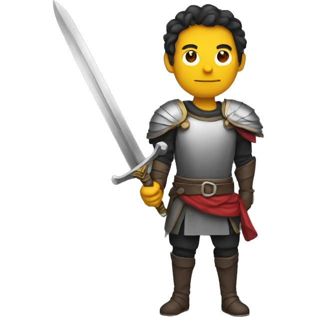 Man holding sword emoji