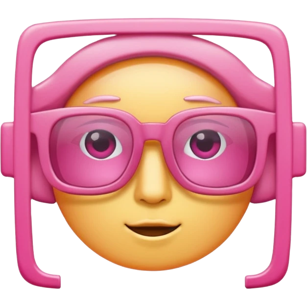 Glasses with pink lenses emoji