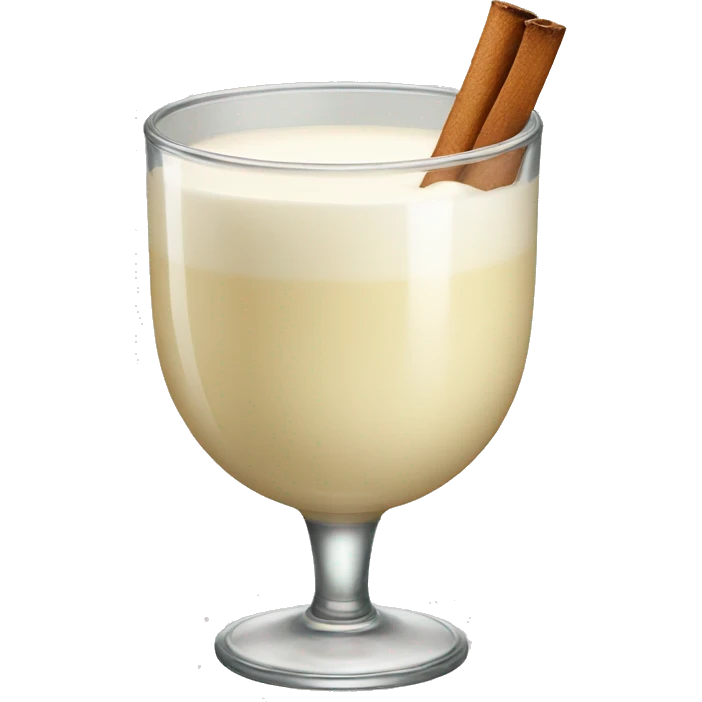 a glass of eggnog emoji